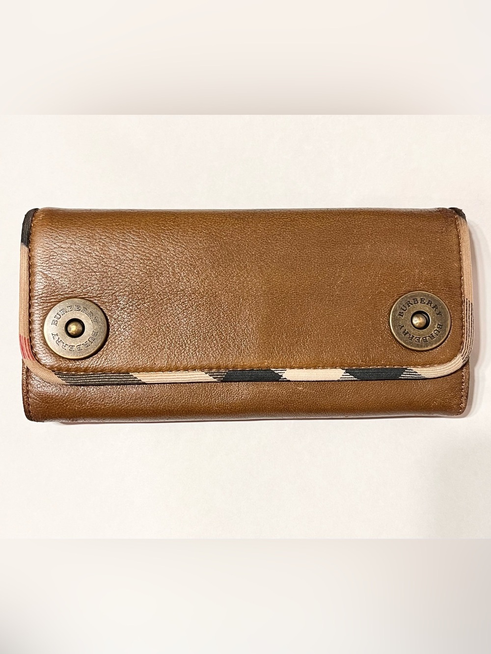 Burberry Wallet Brown Soft Leather